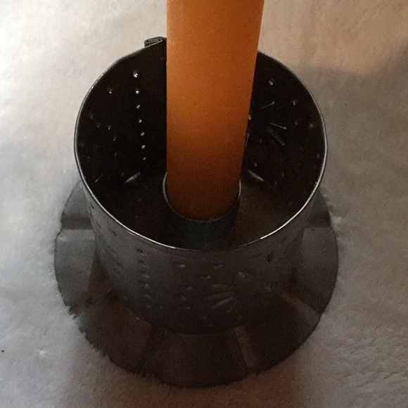 Punched tin candle holder - Picture 3 of 4